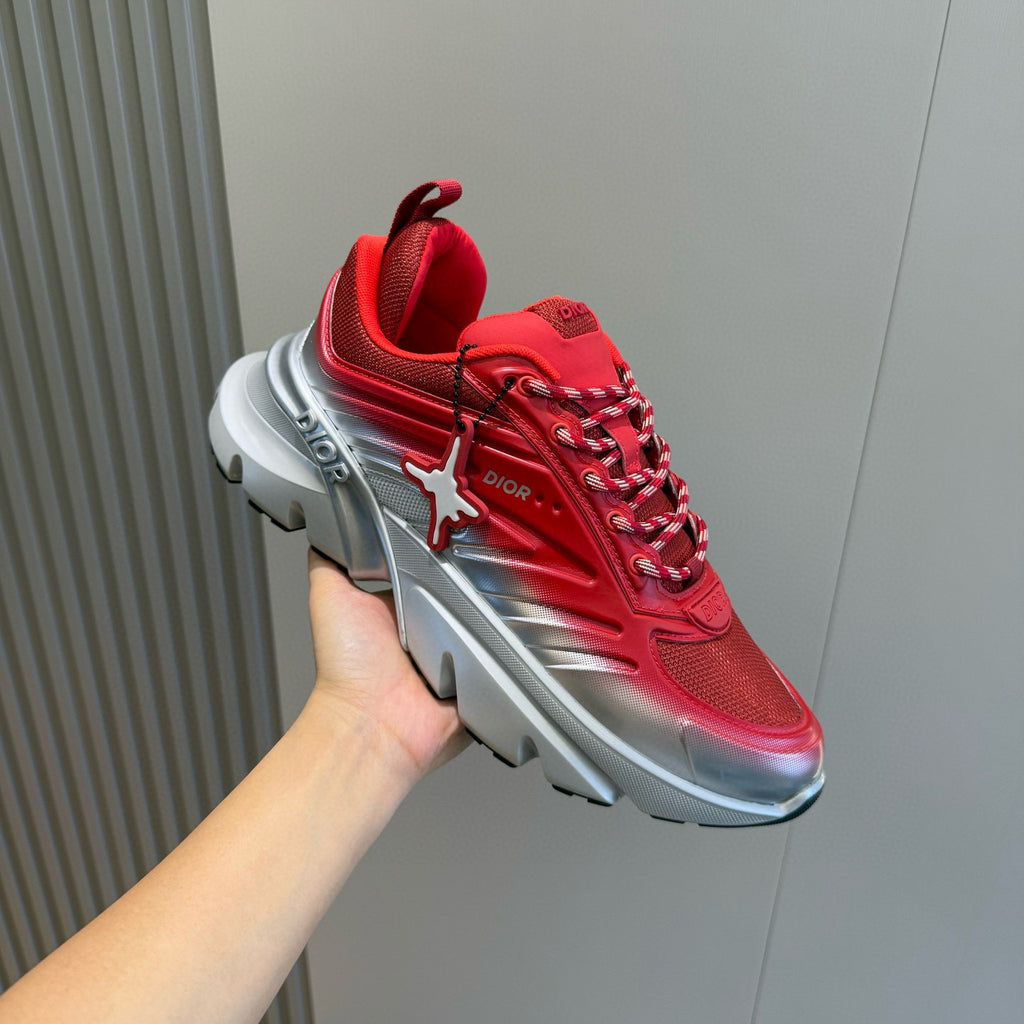 DIOR AND LEWIS HAMILTON B44 Blade Men's Spring/fall Fashion Casual Round Toe Lace Up Gradient Mesh Fabric Sneakers Limited Edition Numbered Pair Shoes #78547