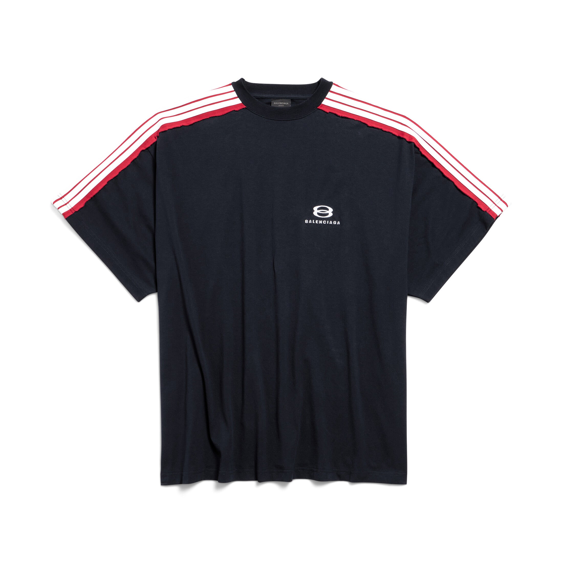 Balenciaga UNITY SPORTS ICON Men's Summer Solid Color Crew Neck Cotton Short Sleeve Silhouette T-Shirt #77742