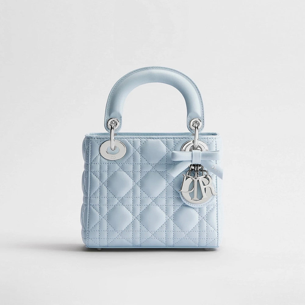 DIOR Mini Lady Dior Bag with Chain Black Cannage Lambskin #376913