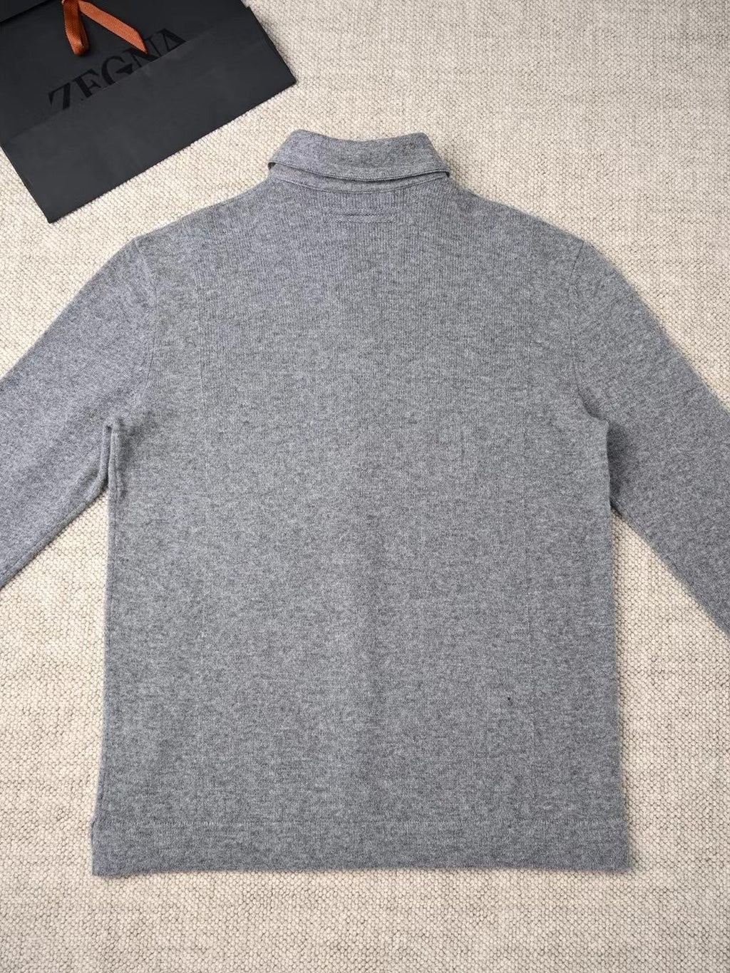 Ermenegildo Zegna Men's Spring. Summer. Autumn Cashmere Silk Lapel Long Sleeved Single Breasted Solid Color Shirt Ngvp #2564
