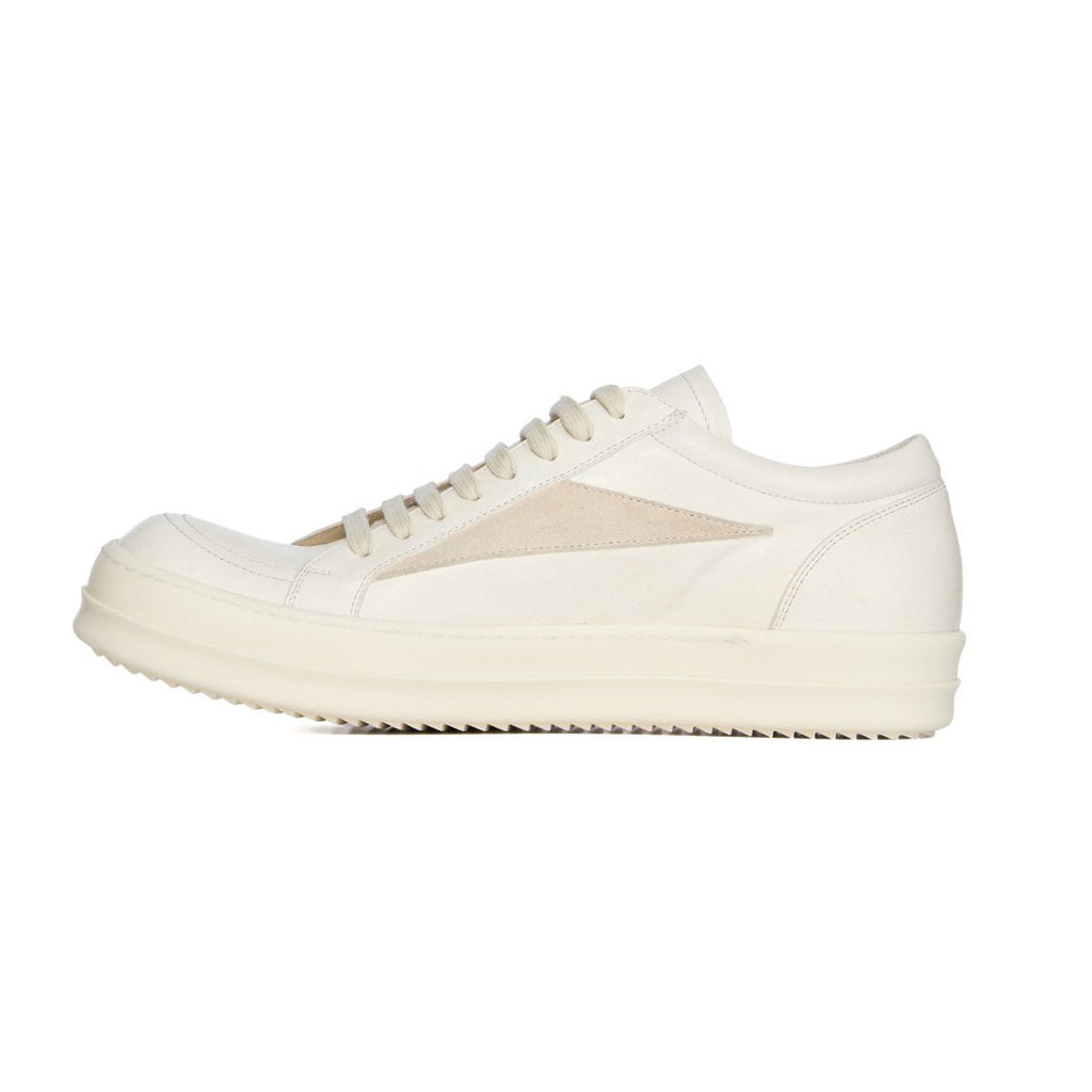 Rick Owens Men's And Women's Spring/Fall Fashion Casual Round Toe Lace Up Color Block Flat Low Top Sneakers Shoes #79449