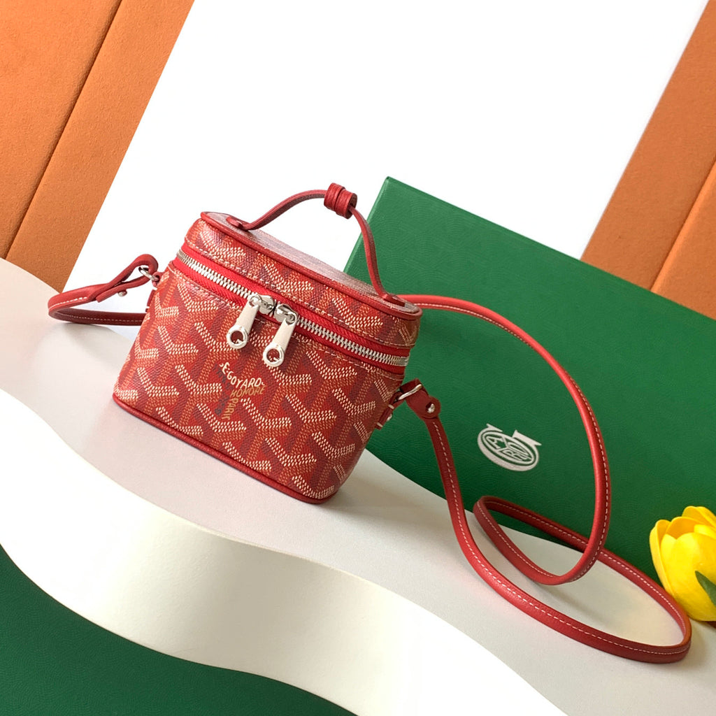 Goyard Muse Nano Women's Fashion Classic Color-Block Zipper Closure Adjustable Strap Leather Mini Makeup Bag Shoulder Bag Crossbody Bag Bags MUSEVANANTY10CL10P #79551