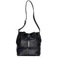 Chrome Hearts Black Drawstring Crossbody Bag With 925 Sterling Silver Hardware Spacious Stylish And Vintage-inspired Bucket Bags #196260