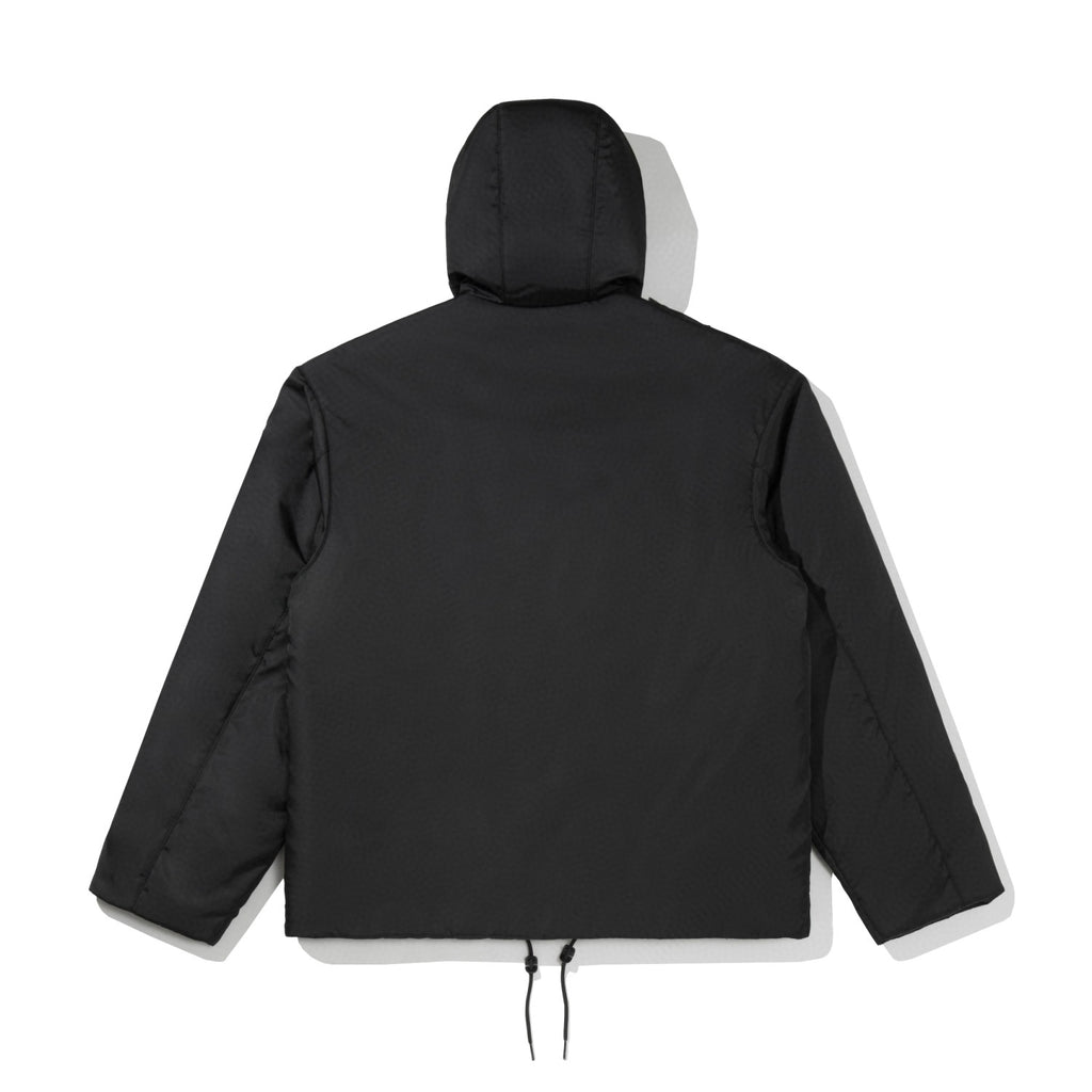 Prada Men's Spring and Autumn Black Triangle Label Half Zipper Hooded Cotton Jacket #98416
