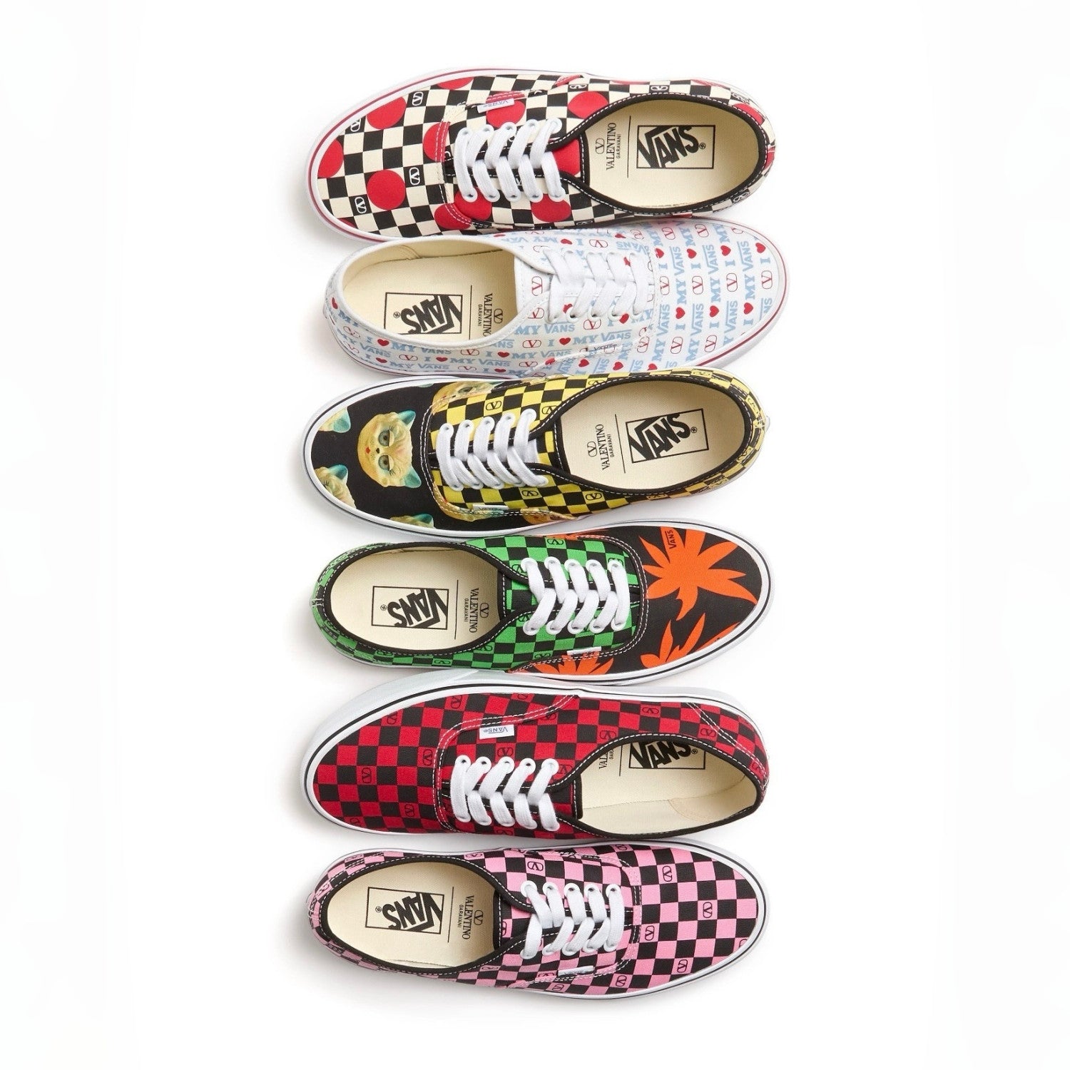 Valentino X VANS Joint Women's and Men's Sneakers Printed Style #333072