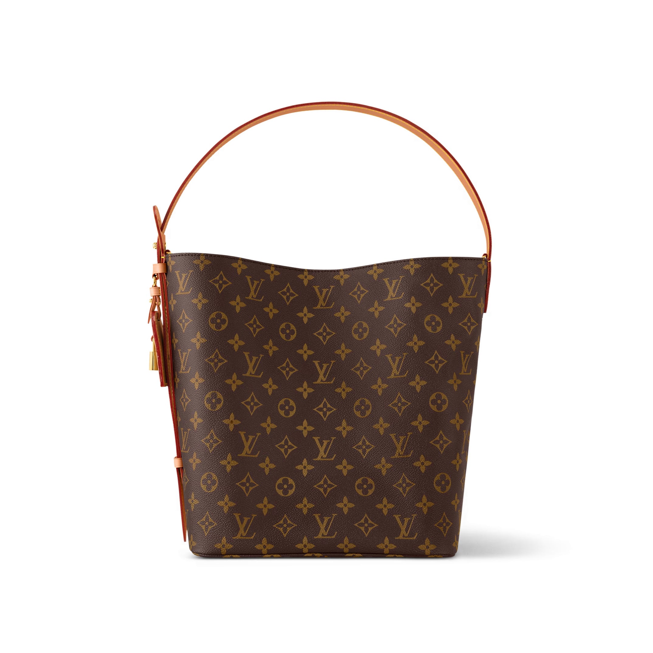 Louis Vuitton All In GM Women's Brown Letter Printed Removable Zipper Inside Pocket Coated Canvas Shoulder Tote Bag Bags #75488