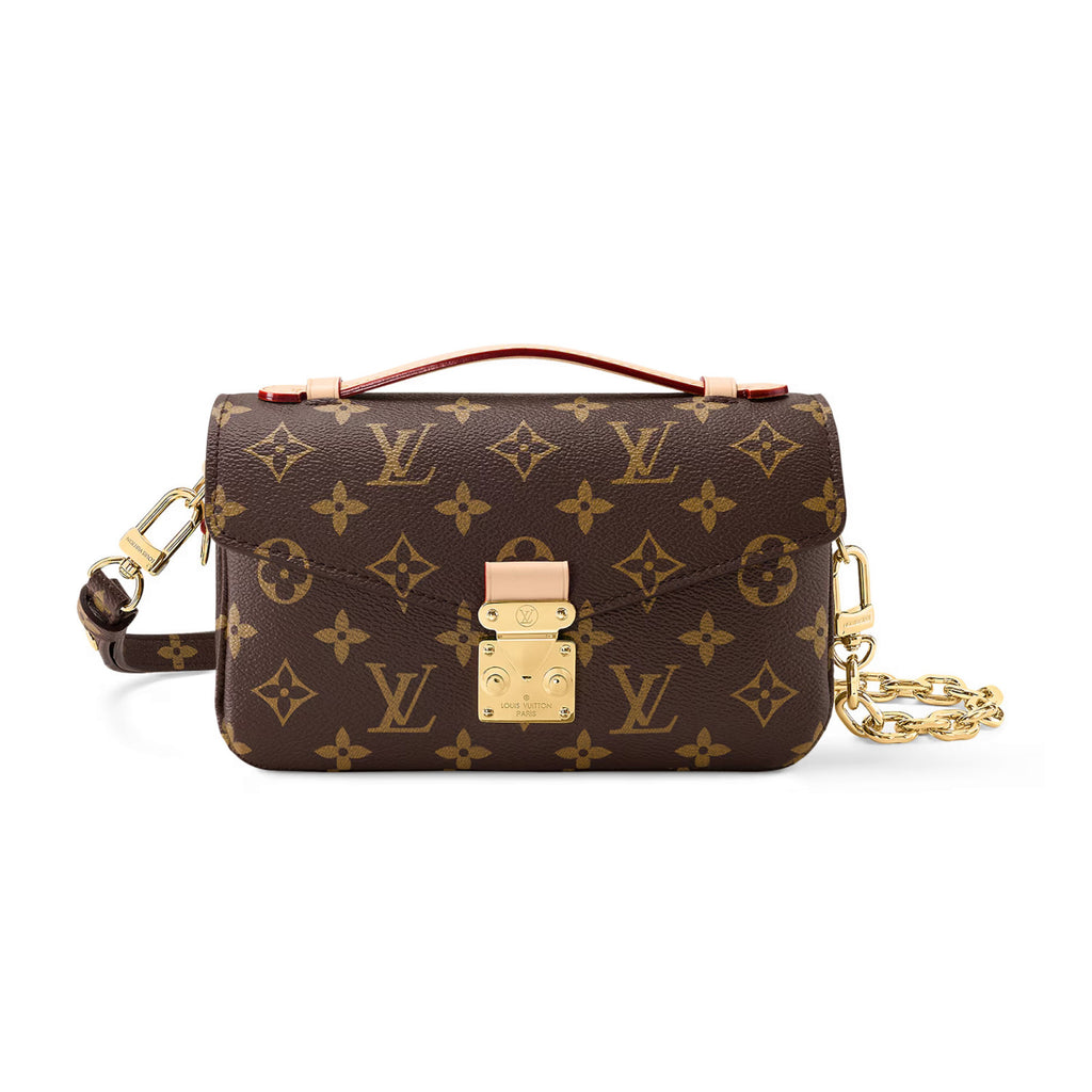 Louis Vuitton POCHETTE MÉTIS EAST WEST Women's Fashion Classic Leather Handbag with Classic Print Chain Adjustable Strap Tote Bag Shoulder Bag Crossbody Bags #79437