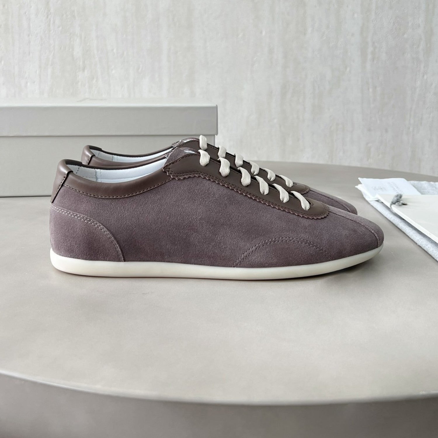 Brunello Cucinelli  Men's Spring Summer Fashion Lace Up Sneakers Fashion High Street Comfortable Casual Flat Sports Shoes #76432