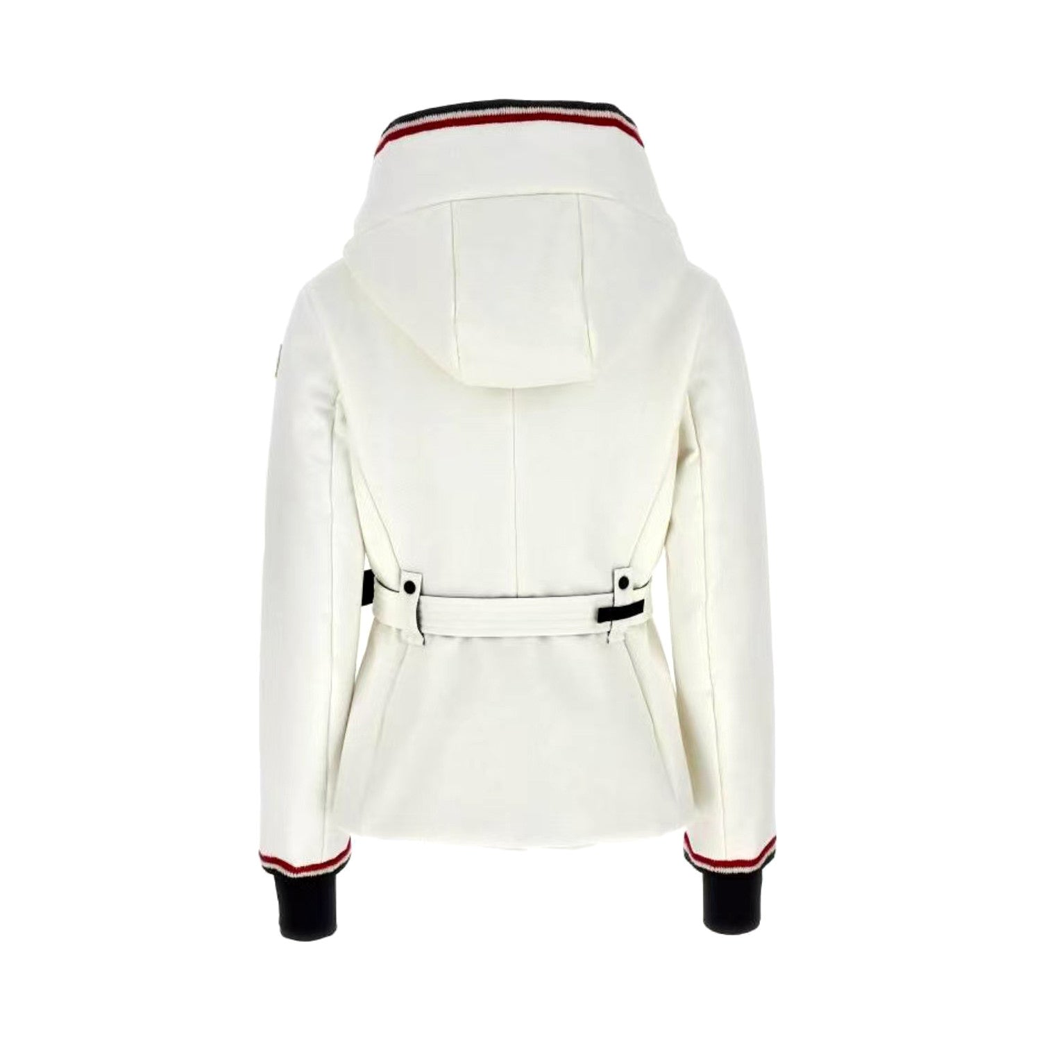 Moncler Men's And Women's Winter Fashion Casual Hooded Zipper Windproof Ski Jacket With Belted Waist Cotton Lined Jacket #79365