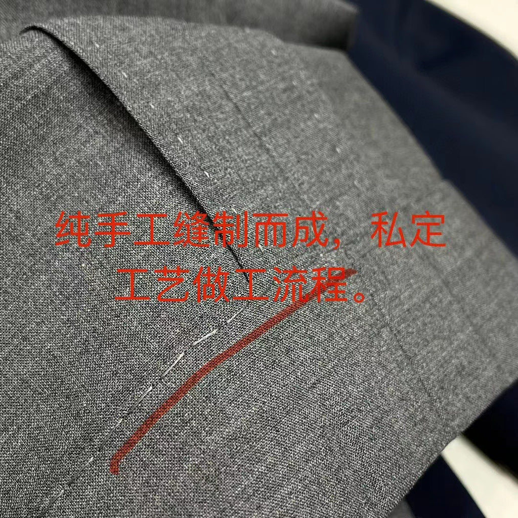 Loro Piana Men's Spring And Autumn Gentleman Bamboo Fiber Wool Suit Jacket Fashion Temperament Lapel Single-breasted Jacket Suit Pants Suit Set Ngvp #8887