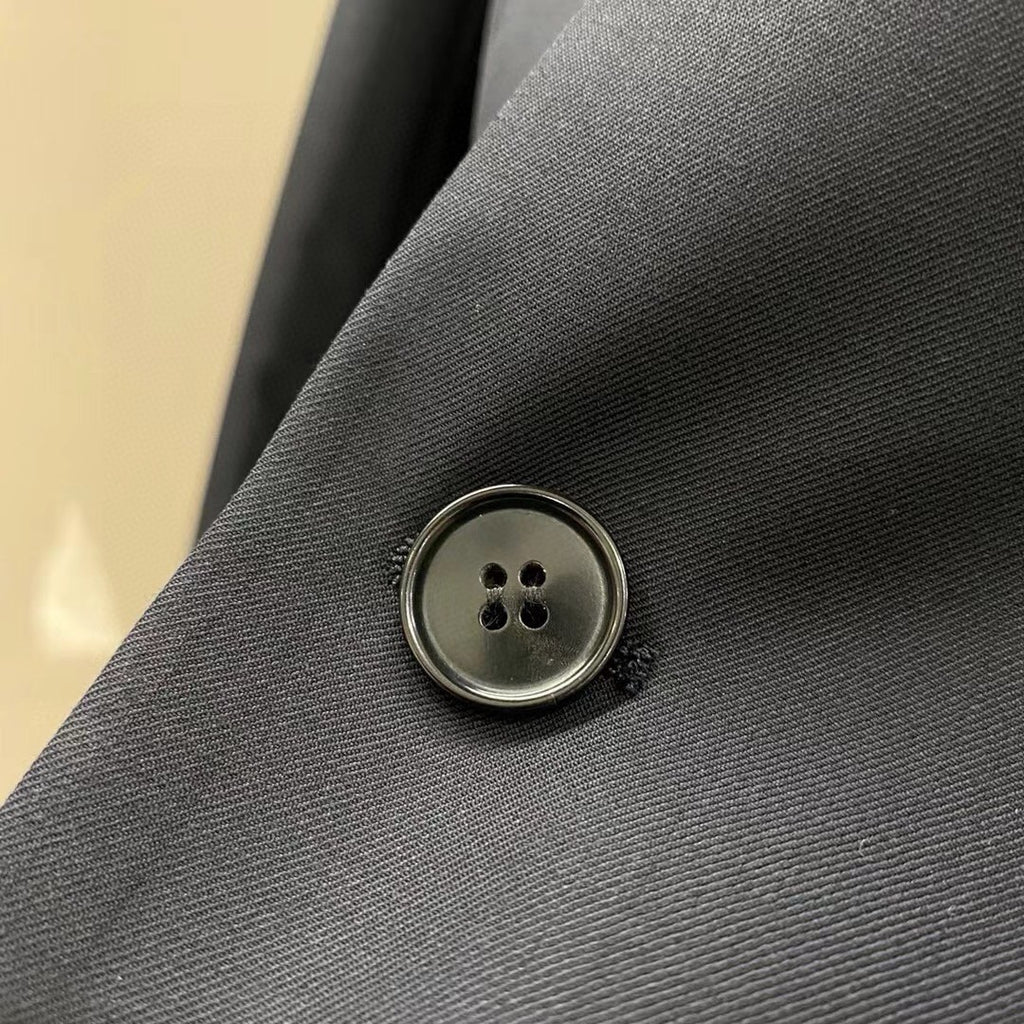 Dior Men's Spring/Autumn Solid Color Business Casual V-neck Single-breasted Wool Blazer Suit Jacket and Trousers Pants Set #77158