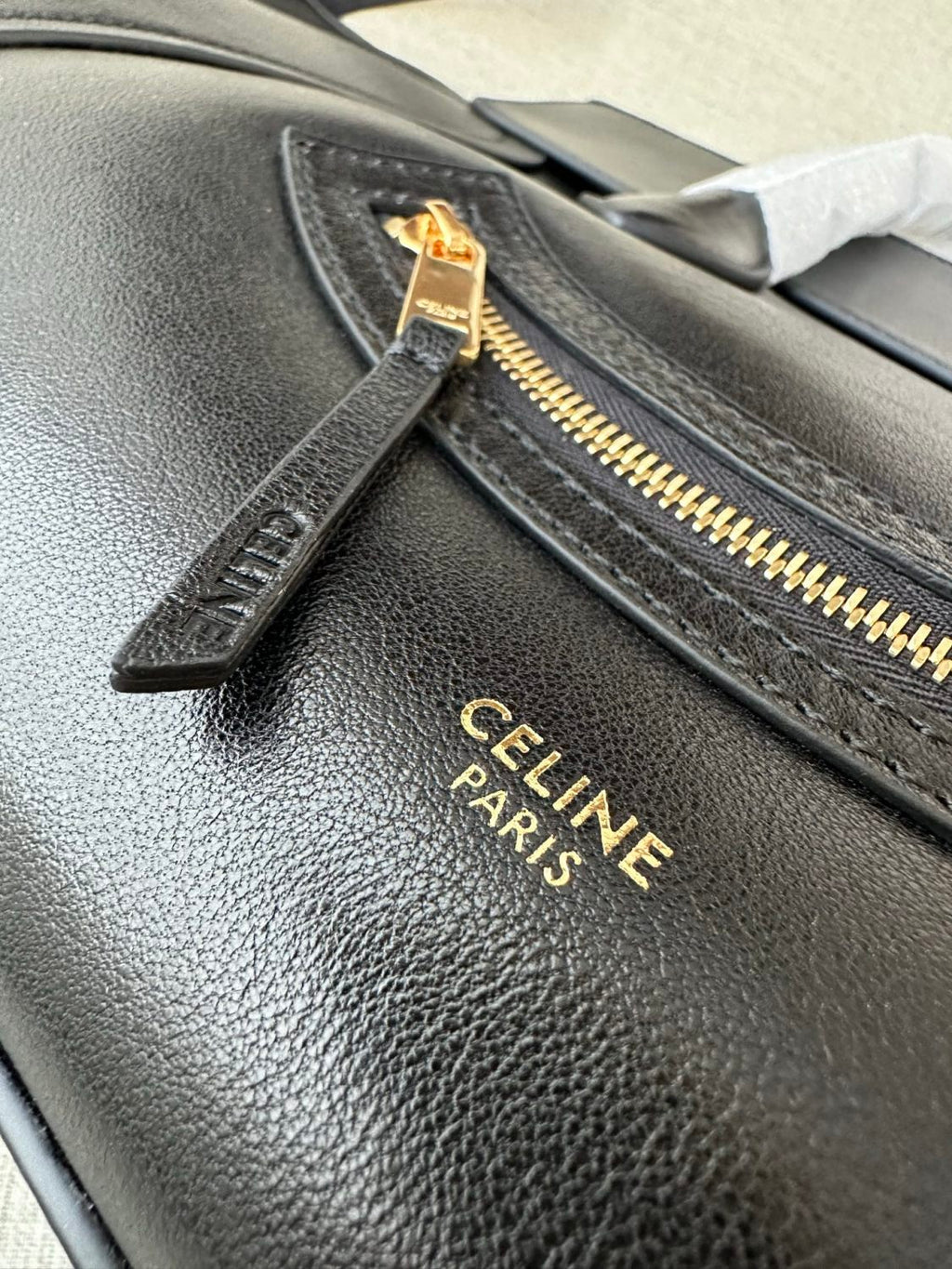 Celine Medium Smiling New Luggage in Supple Shiny Lambskin #334037