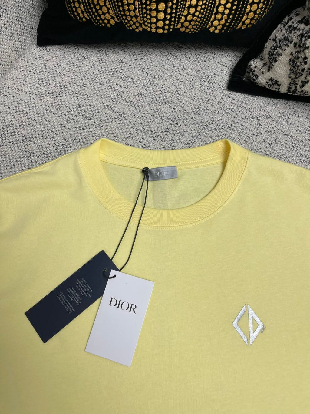 Dior Men's Summer Dior Solid Color Cotton Round Neck Loose Short Sleeve T-Shirt #76267