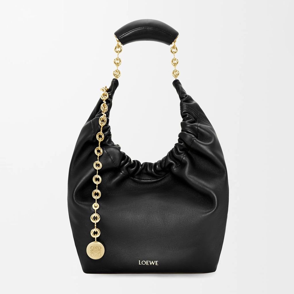Loewe Women's Small Soft Napa Lambskin Squeeze Handbag Logo Solid Color Adjustable Shoulder Strap Crossbody Tote Bag Bags 0010948040 #81756