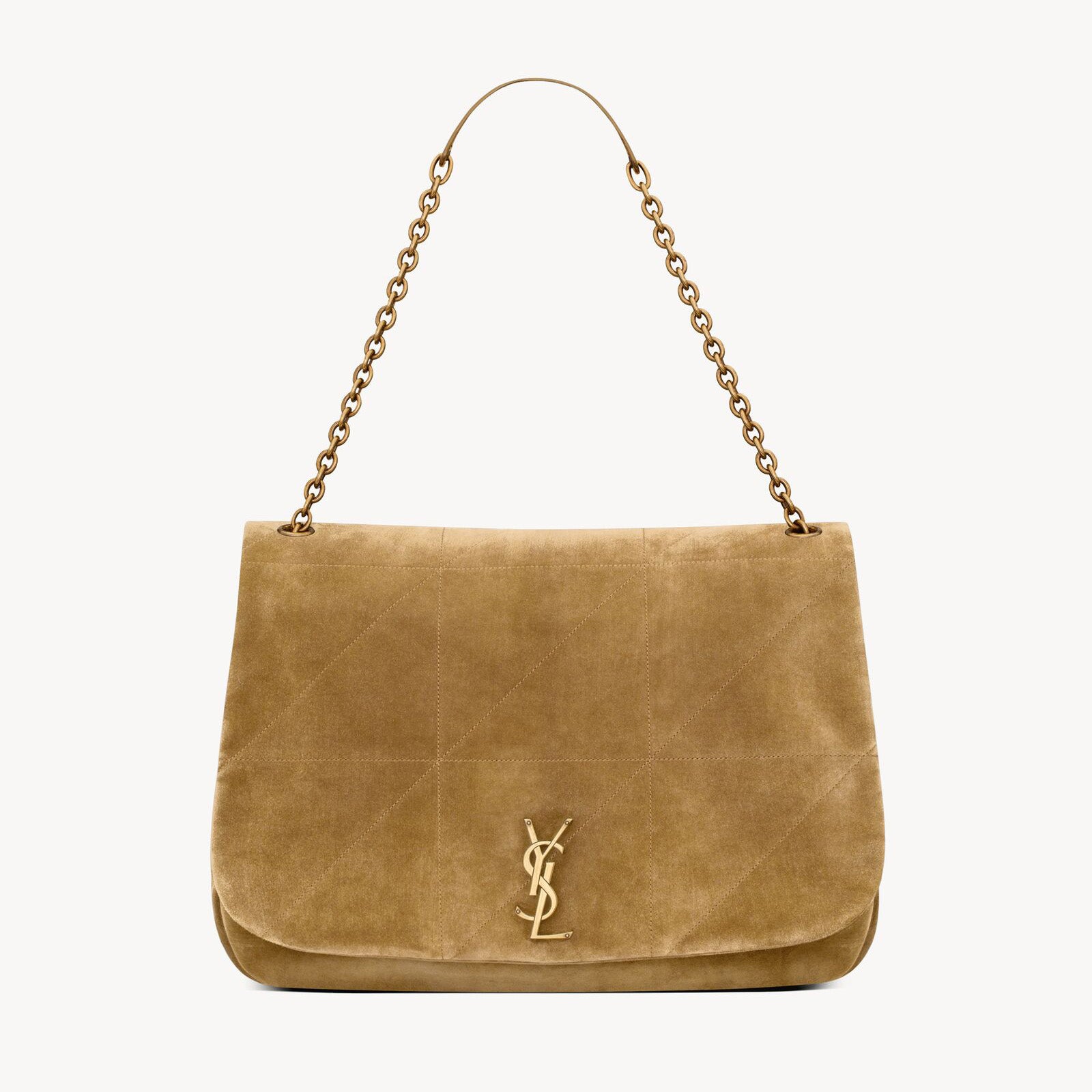 Saint Laurent Jamie 4.3 Women's Solid Color Logo Chain Suede Handbag Shoulder Bag Crossbody Bag Bags #78112