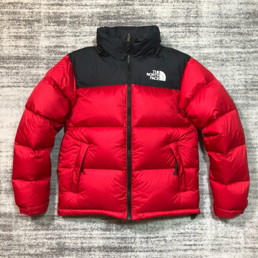 The North Face Men's And Women's Fall And Winter Color Blocking Goose Down Zipper Long Sleeve Down Jacket #76247