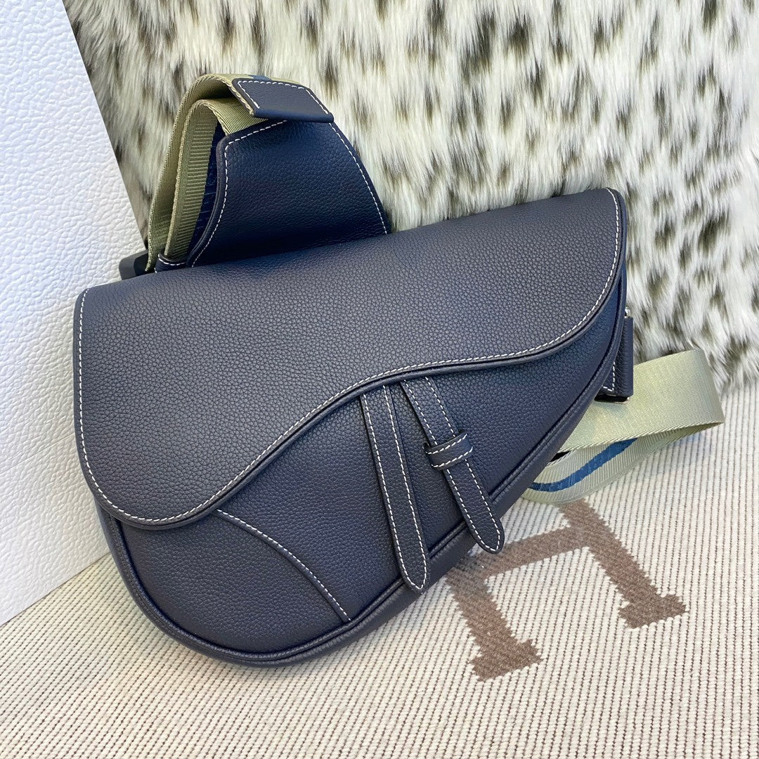 Dior Men's Leather Saddle Crossbody Chest Waist Shoulder Bag Bags #75217