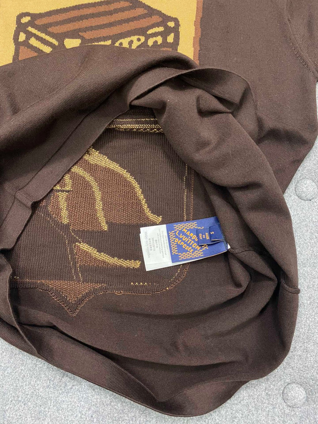 Louis Vuitton Men's Summer Solid Color Casual Short Sleeve Cotton Loose Intarsia Crewneck T-shirt #75625