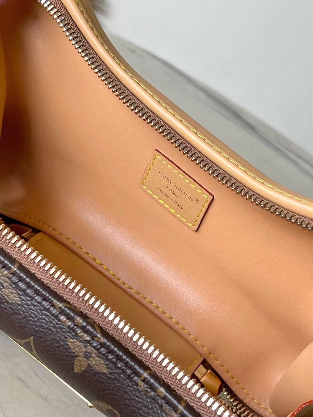 Louis Vuitton Women's BONE Mini Handbag Adjustable Detachable Shoulder Strap Logo Solid Color Leather Crossbody Bag Bags M12615 #81164
