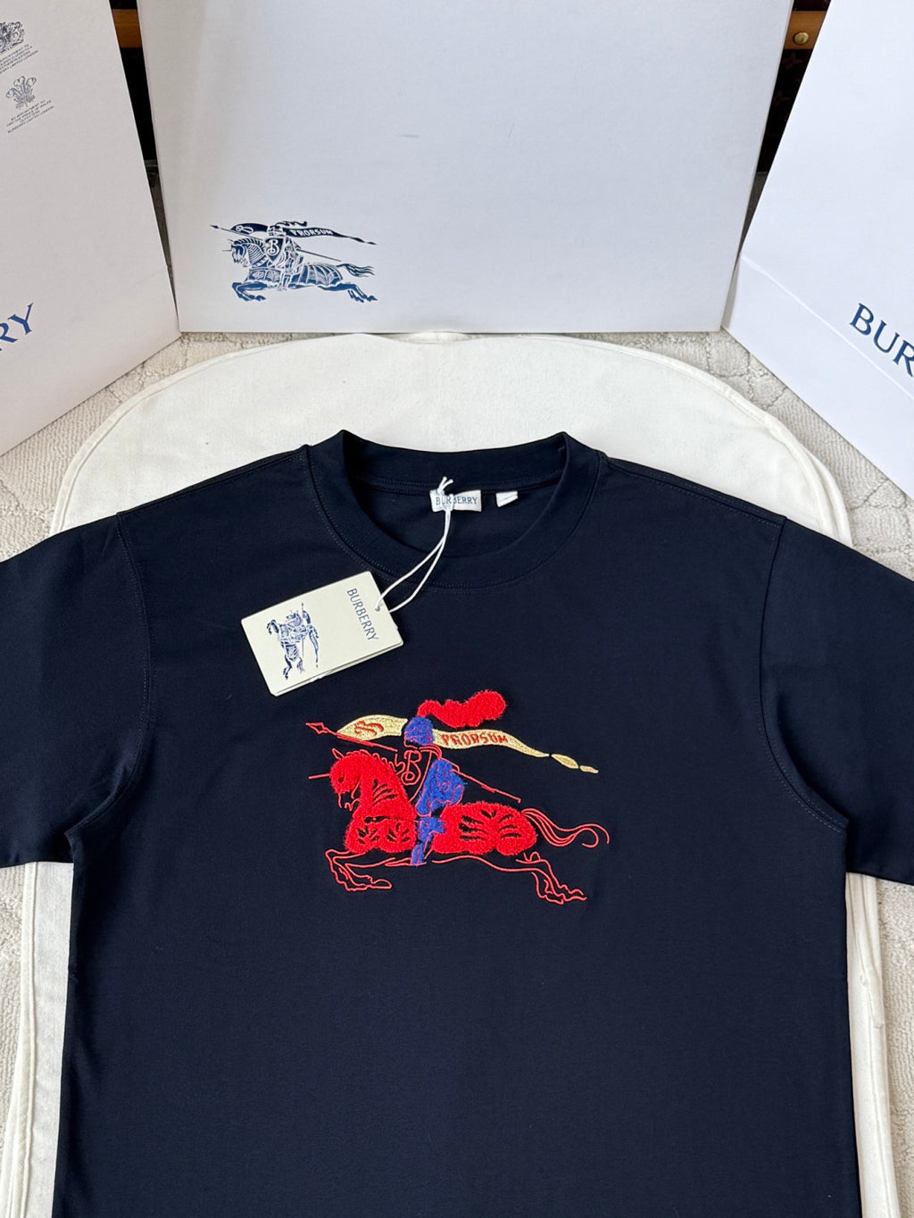 Burberry EKD Cotton T-shirt Navy #336017