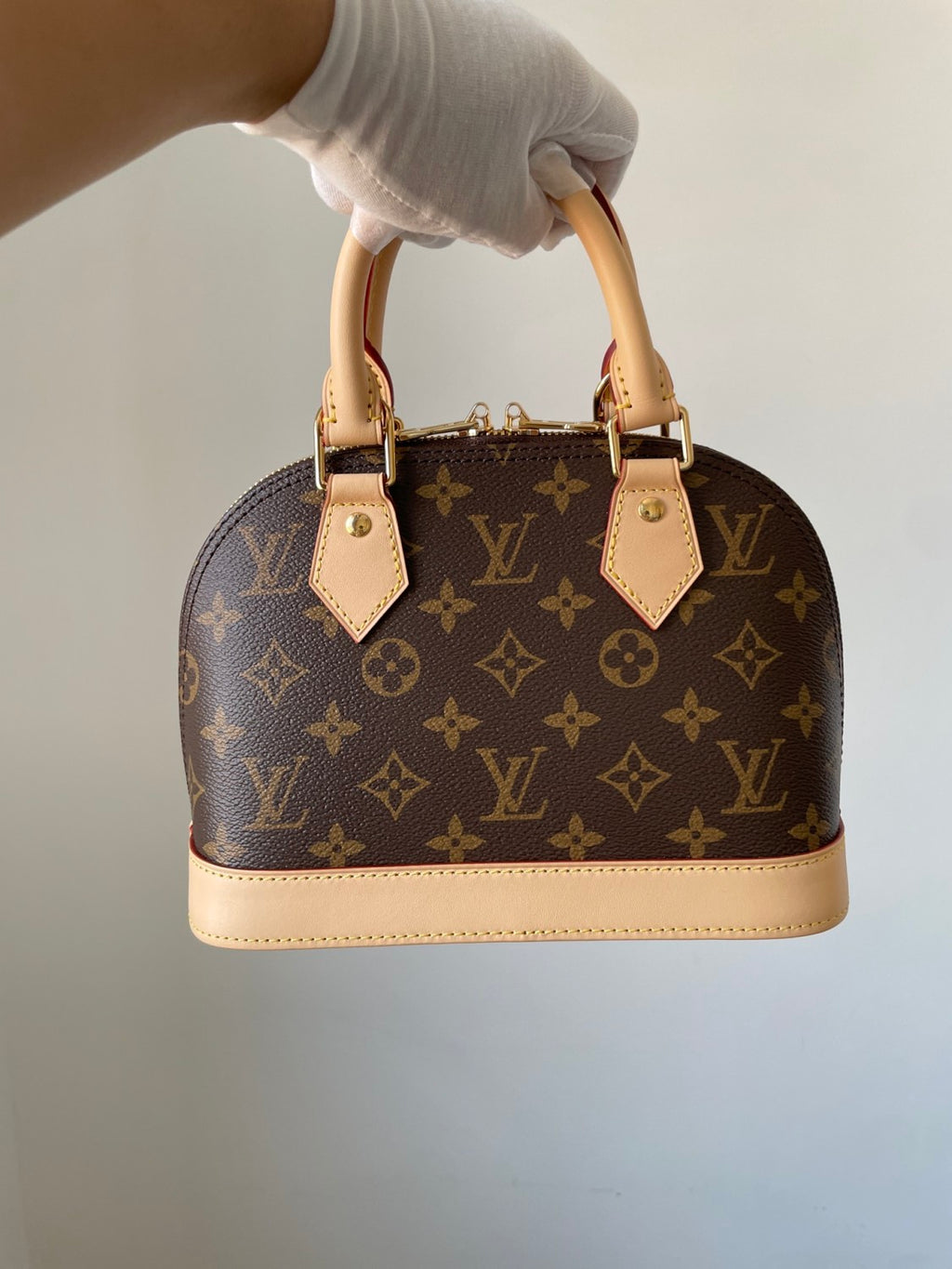 Louis Vuitton Women's Alma Bb Handbag Shoulder Bag Classic Monogram Canvas Handbag M53152 Bags #196946