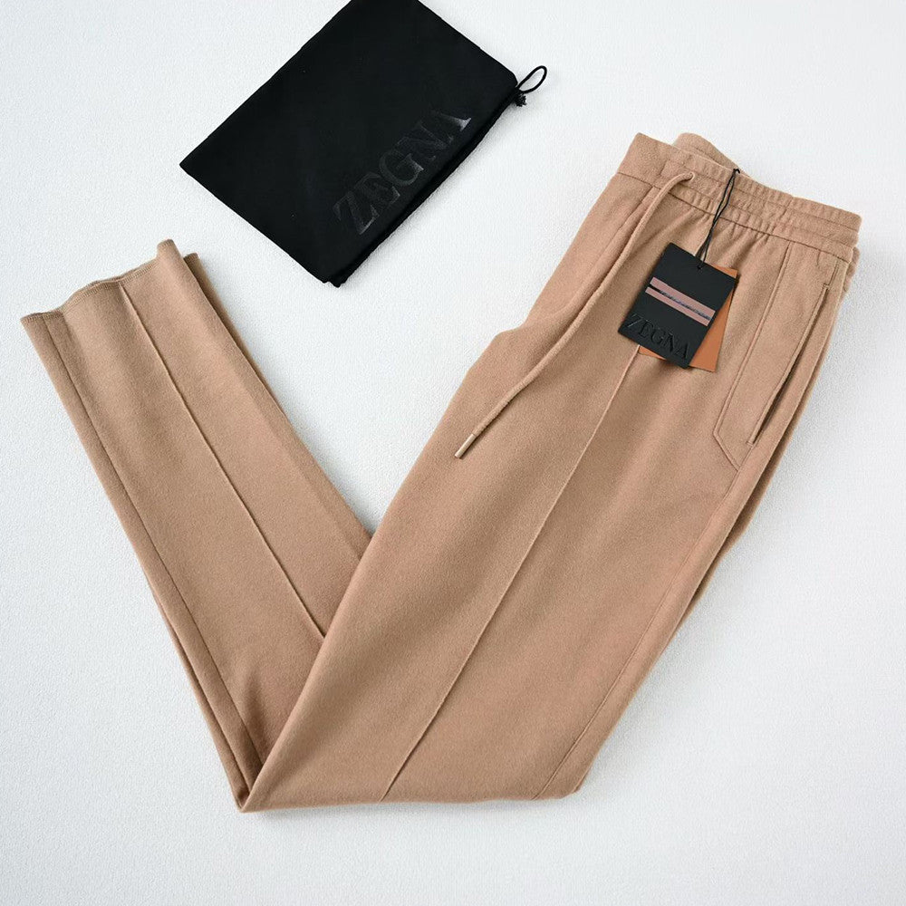 Zegna Grey Mélange Wool Joggers #334675