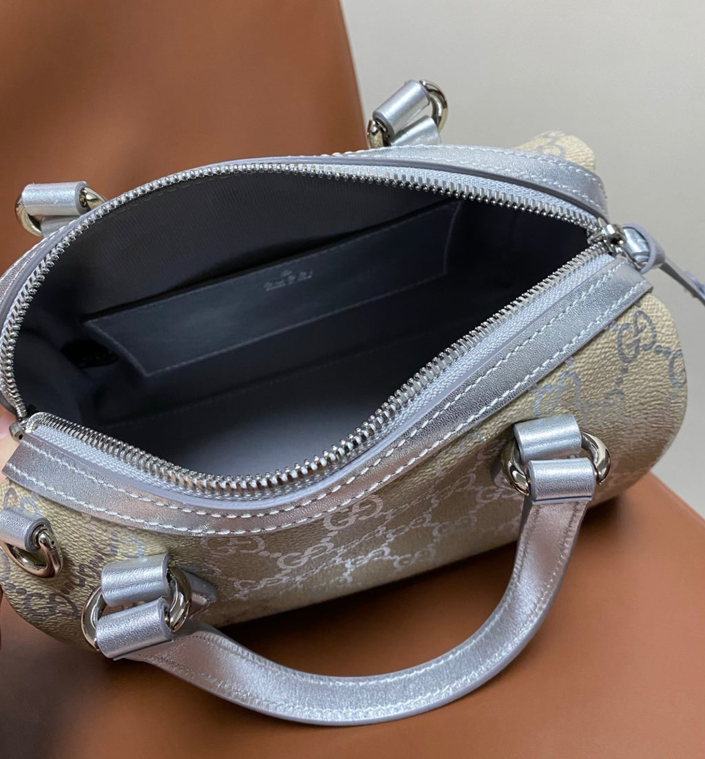 Gucci GG Emblem Small Boston Bag #337066