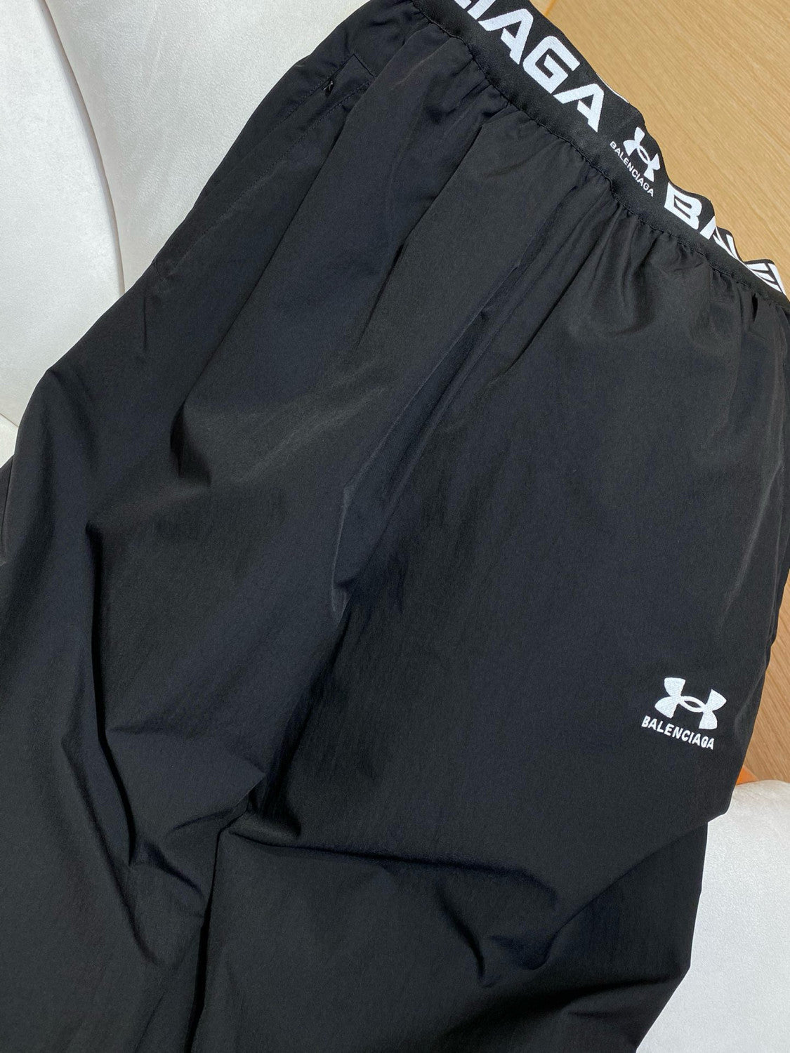 Balenciaga Men's Spring And Fall Fashion Double Sided Layered Stretch Knit Sweatpants Pants #76416