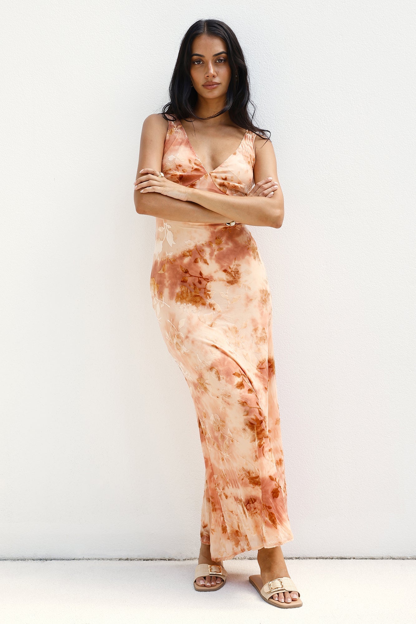 Seafoam Dreams Maxi Dress Orange