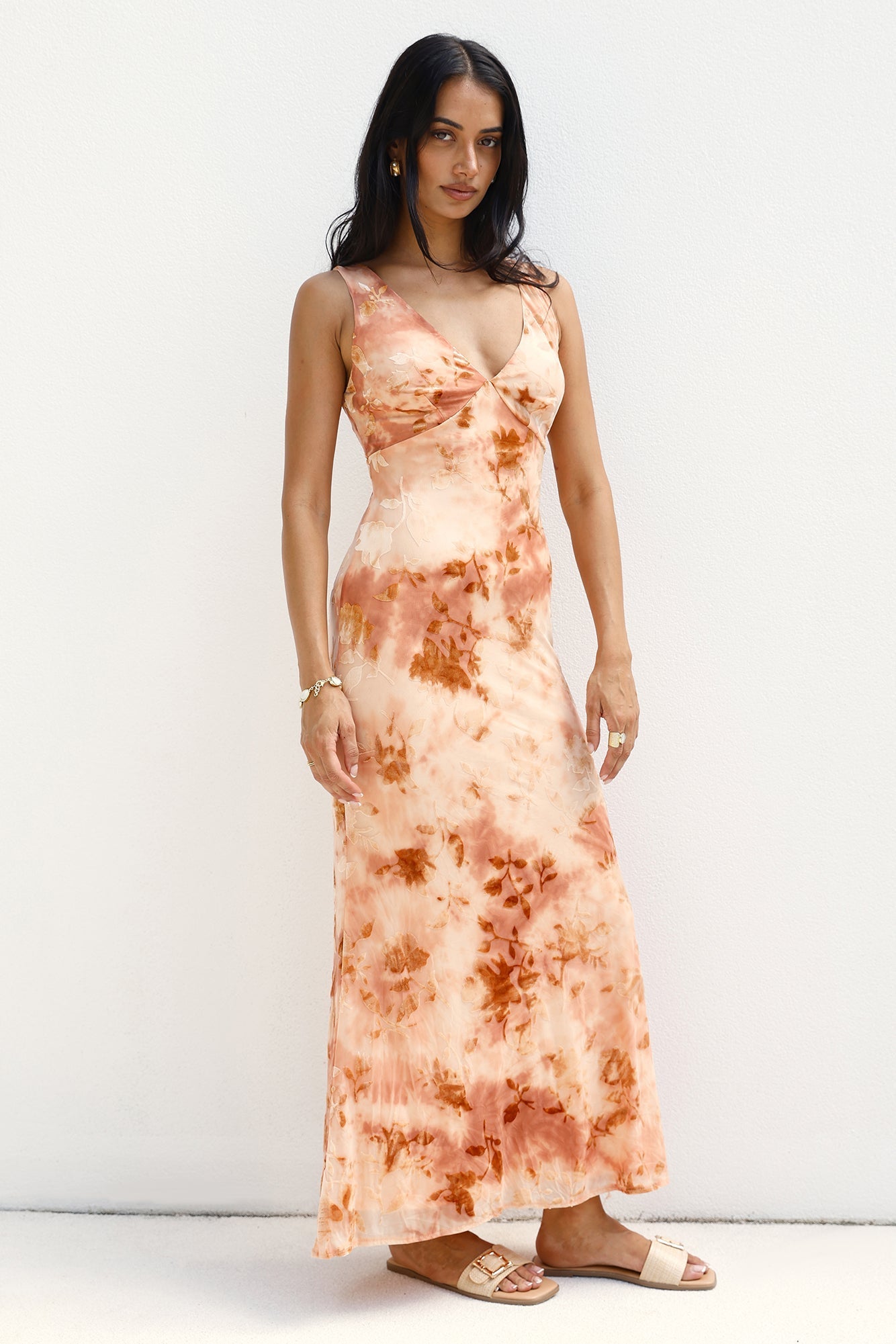 Seafoam Dreams Maxi Dress Orange