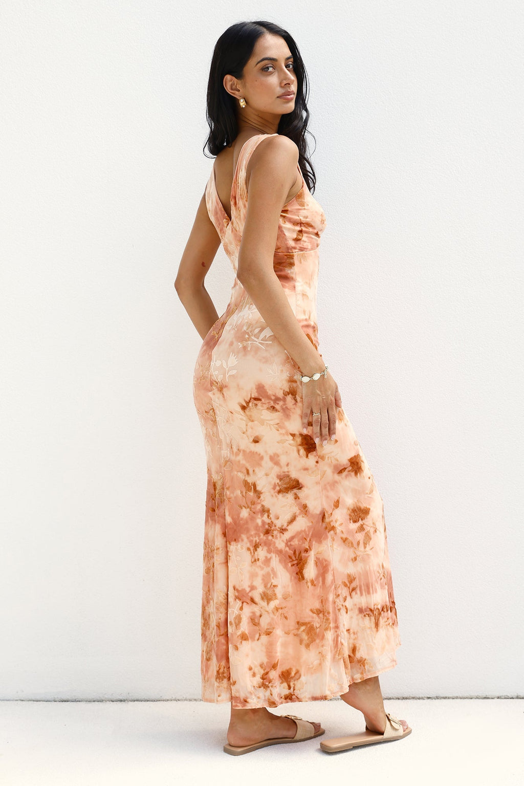 Seafoam Dreams Maxi Dress Orange