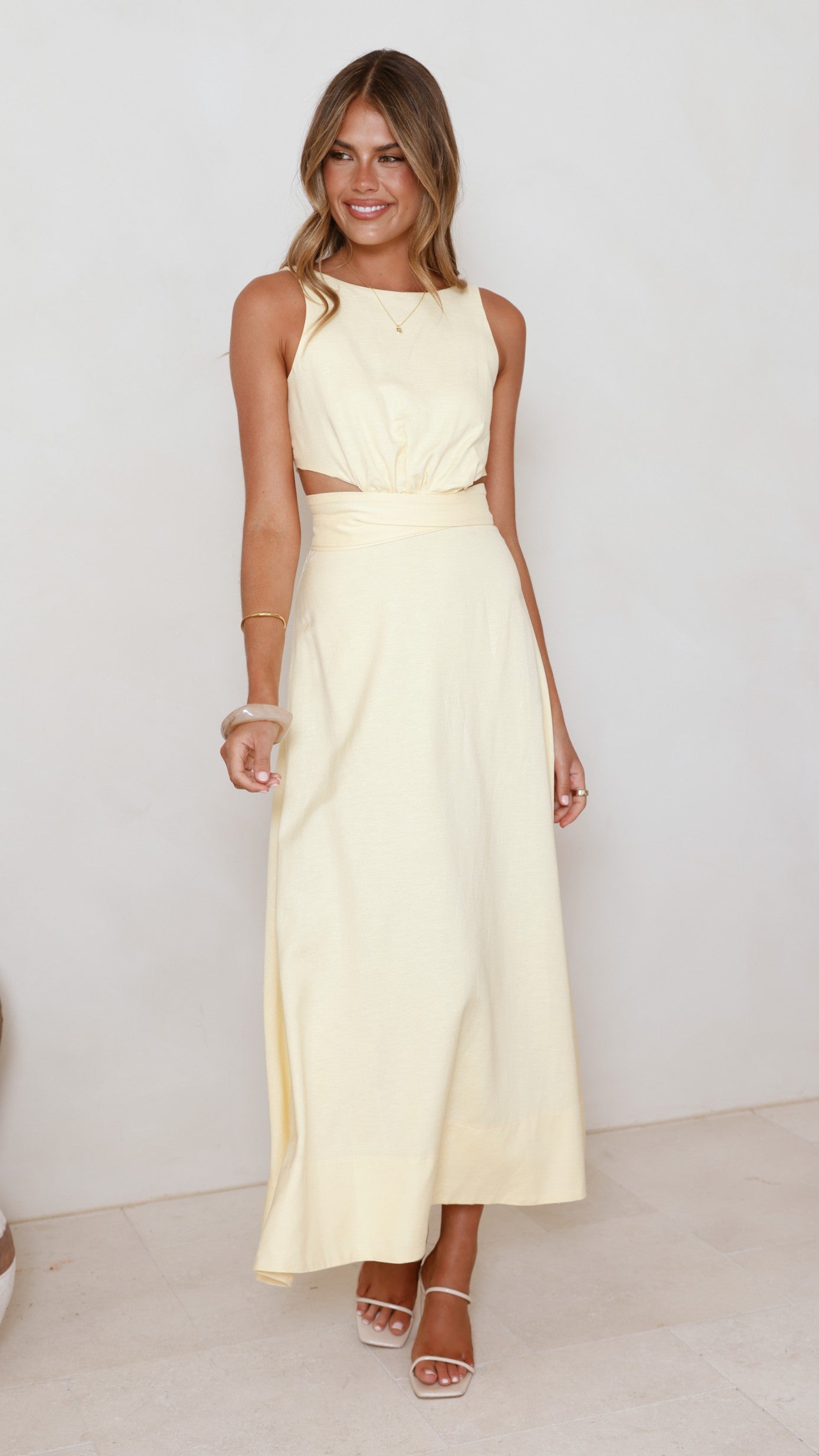 Kimberley Maxi Dress - Yellow