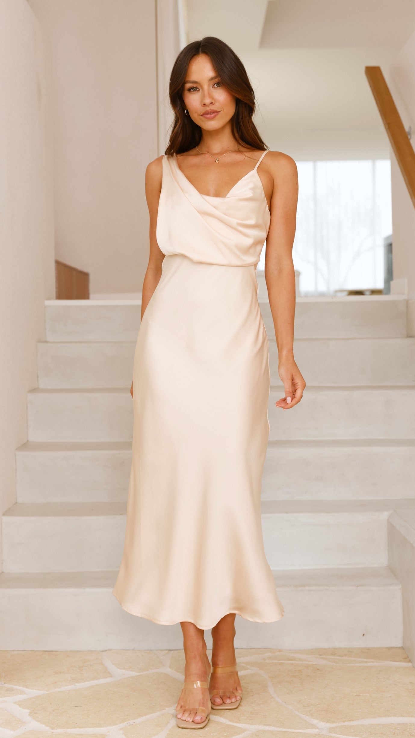 Audrey Maxi Dress - Soft Gold