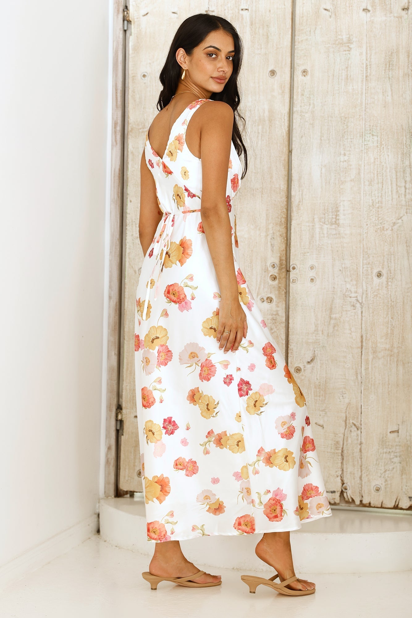 Apricot Dream Maxi Dress Floral