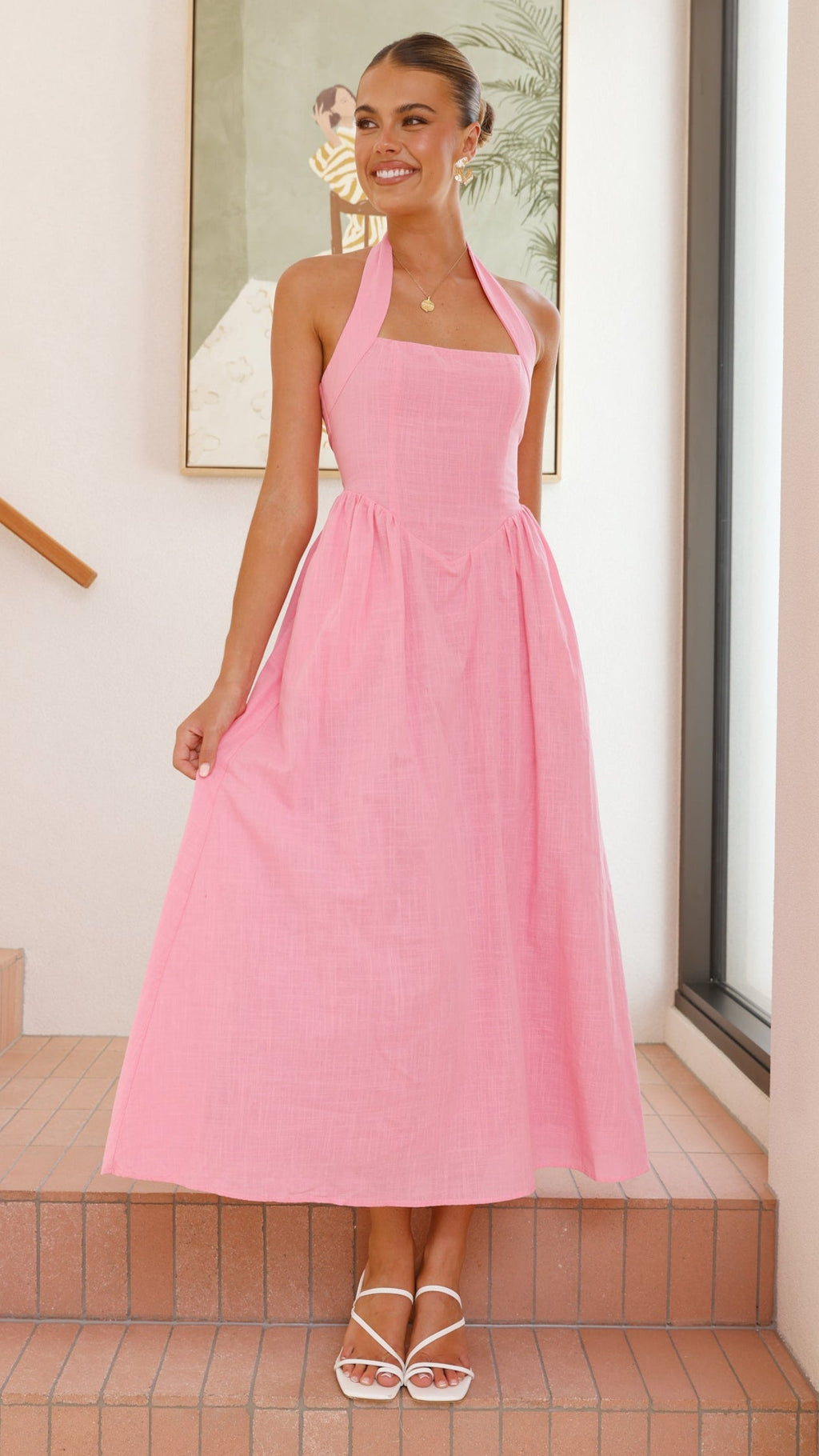 Caden Maxi Dress - Pink