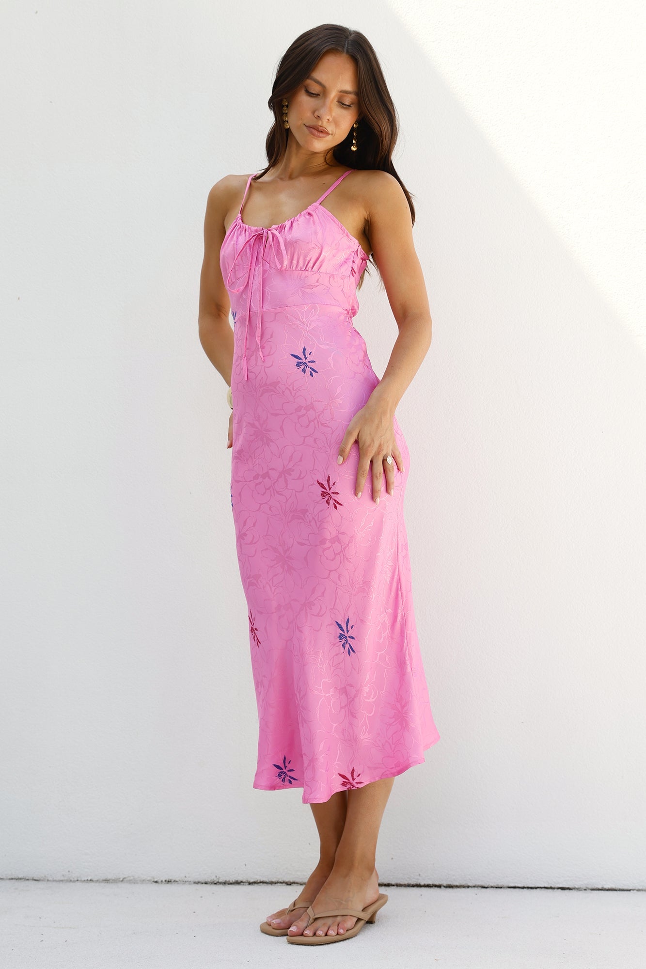 SNDYS Rosa Midi Dress Pink