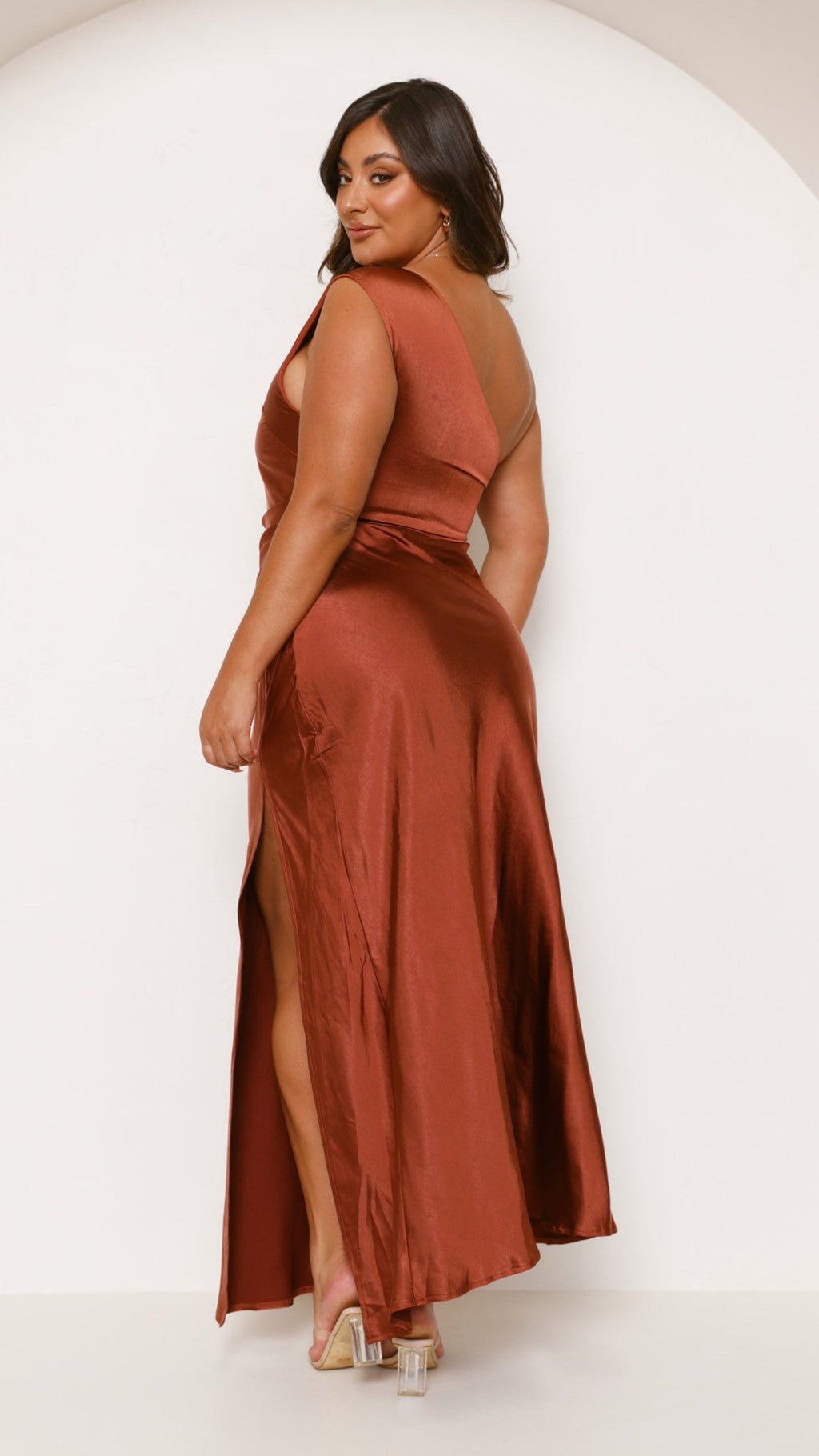 Victoria Maxi Dress - Rust