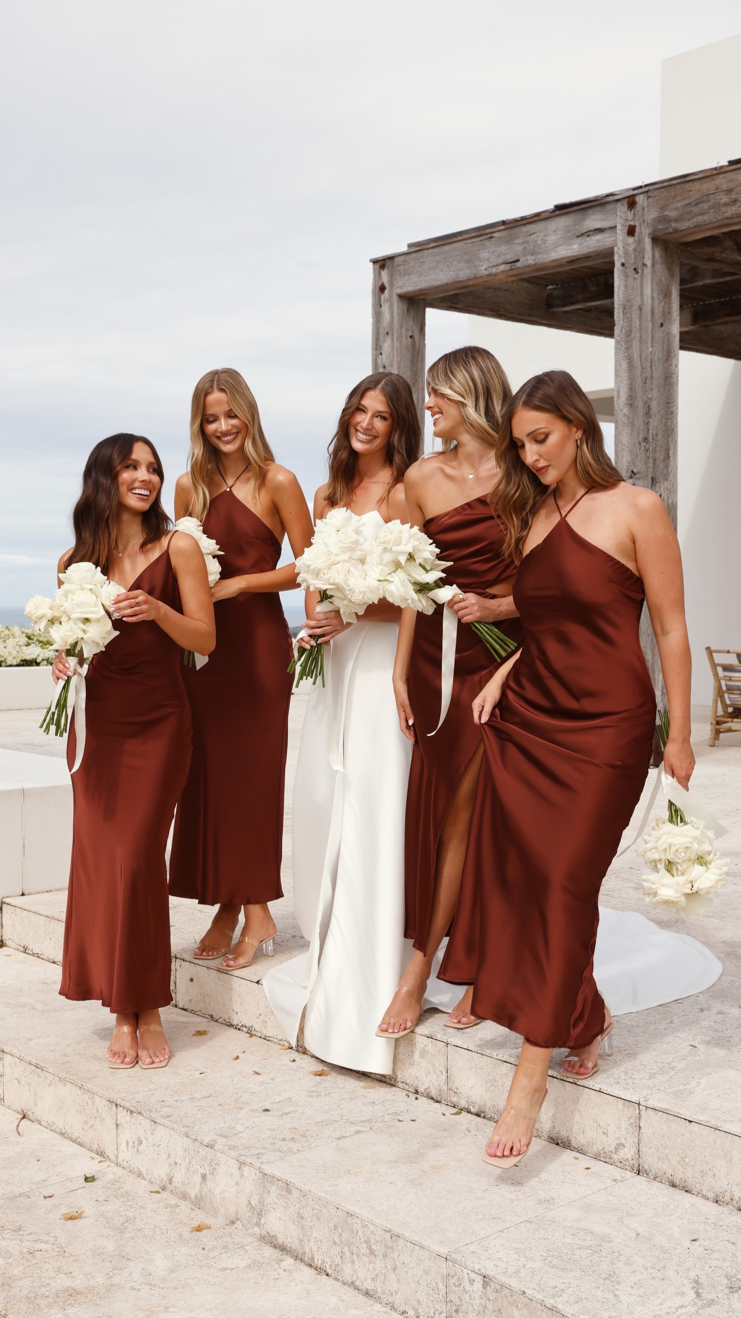 Nyla Maxi Dress - Brown