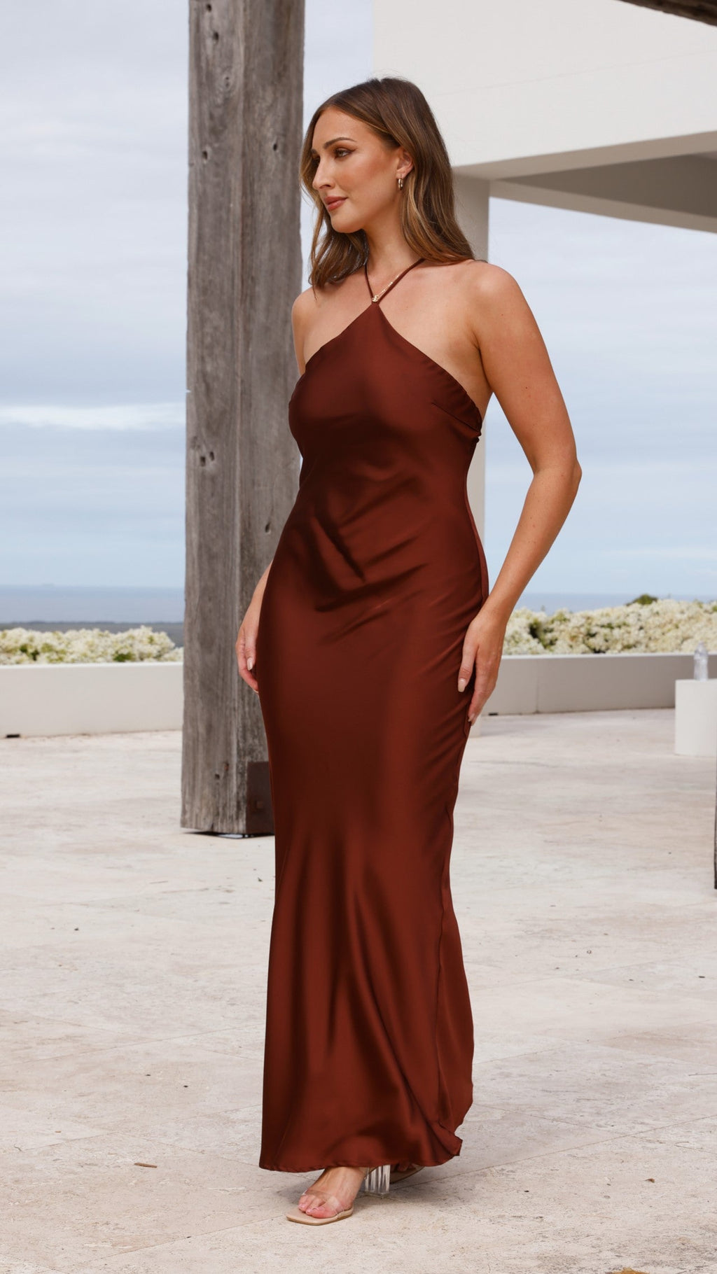 Chiara Maxi Dress - Brown