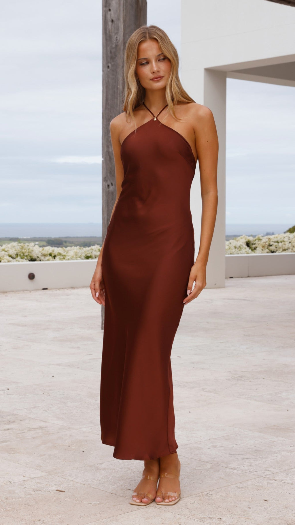 Chiara Maxi Dress - Brown