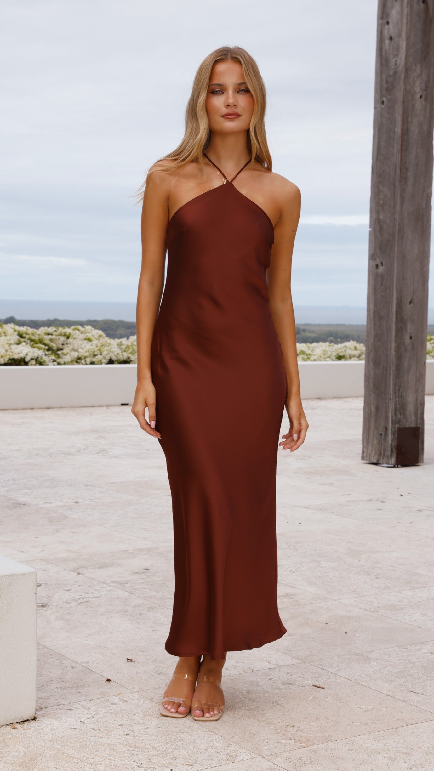 Chiara Maxi Dress - Brown