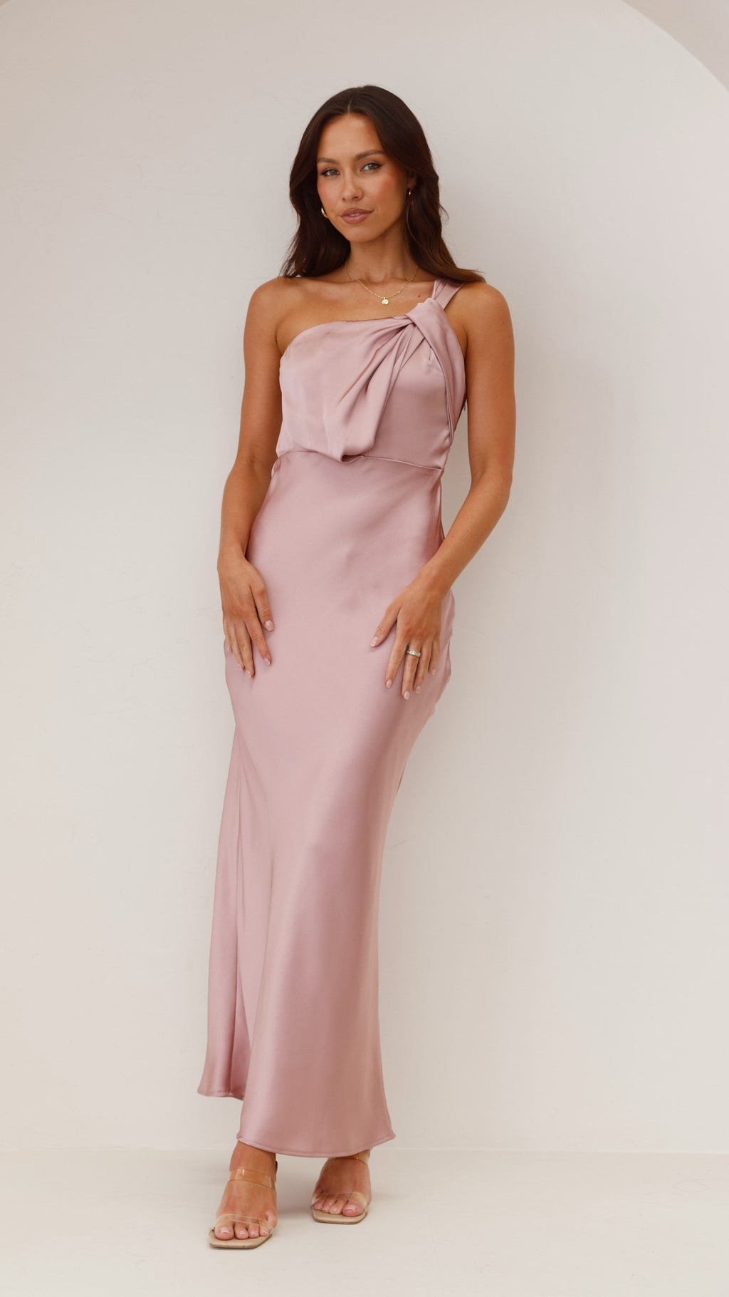 Greta Maxi Dress - Dusty Pink