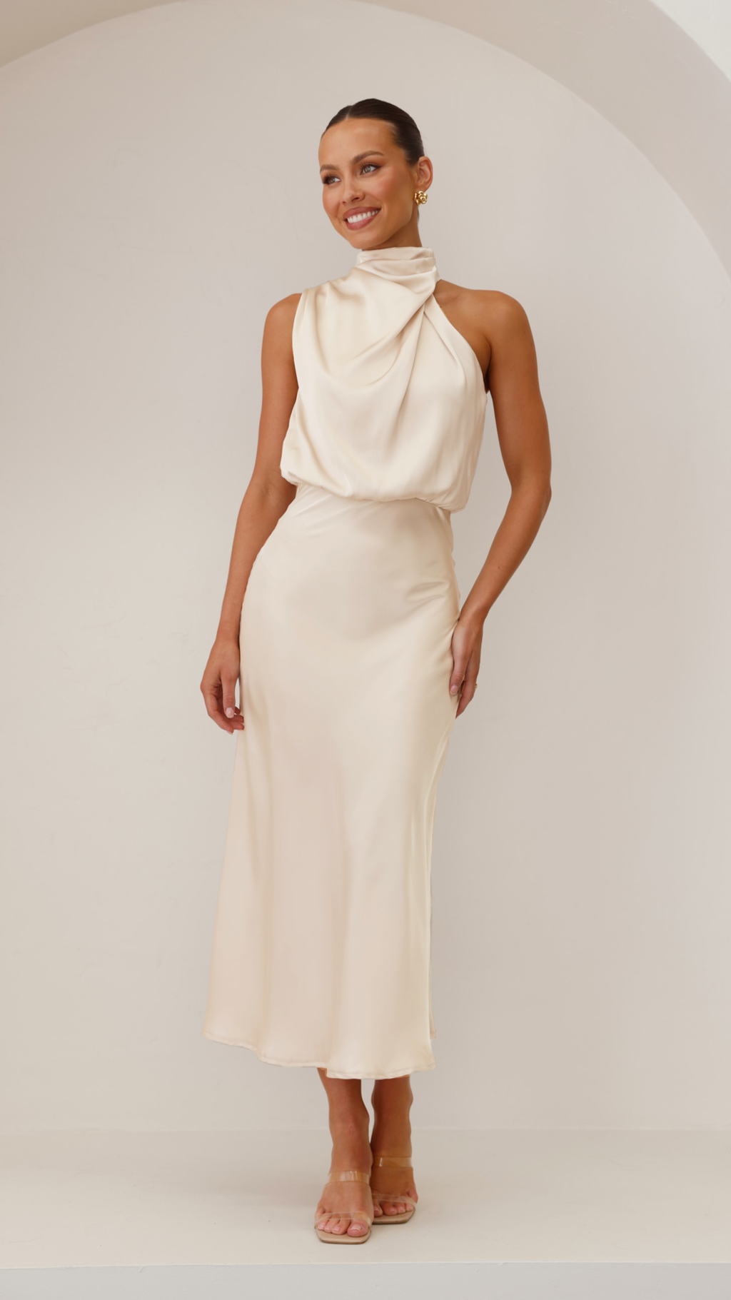 Esther Maxi Dress - Soft Gold