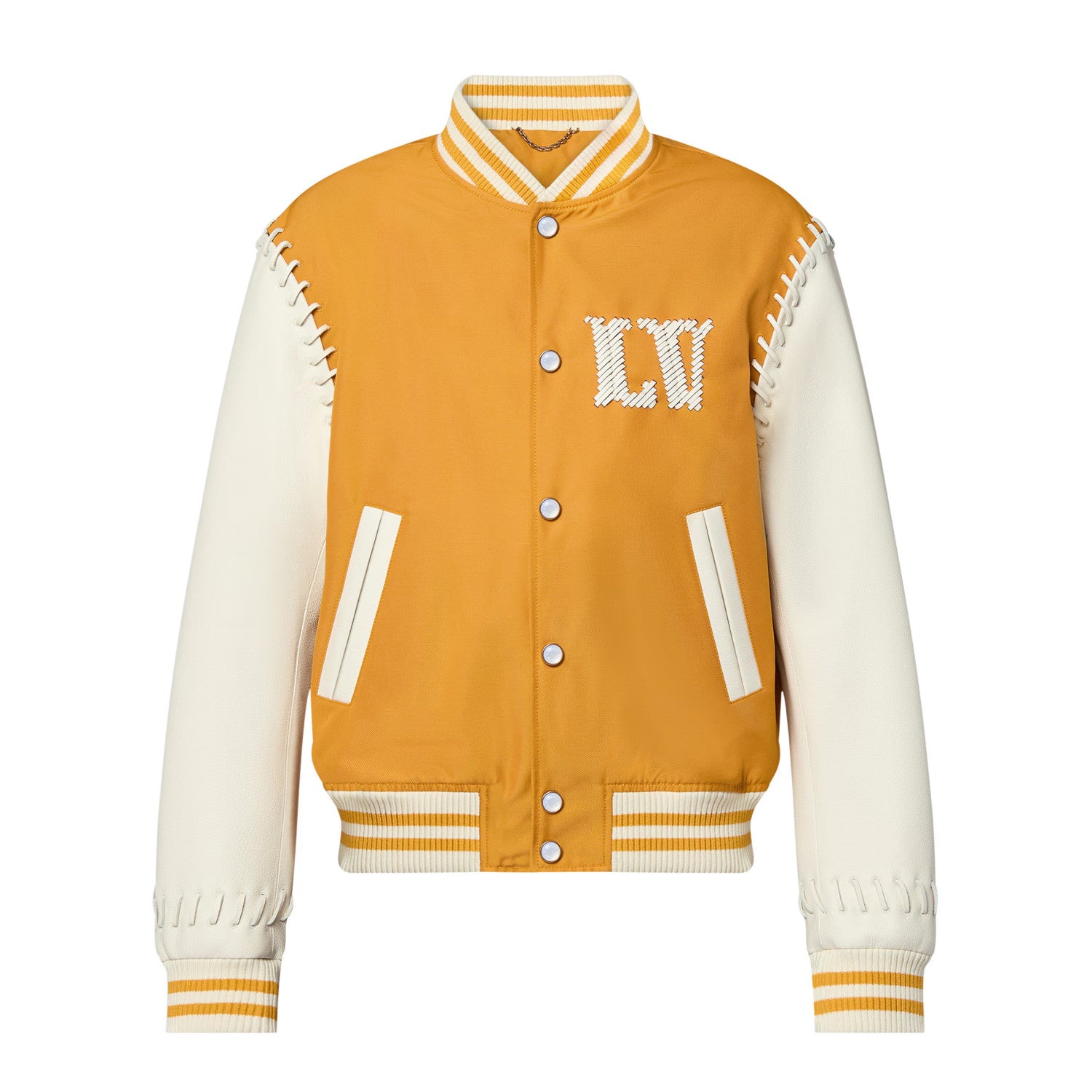 Louis Vuitton Men's Fall And Winter Color Clashing Design Letters Logo Single Breasted Long Sleeved Jacket #72957