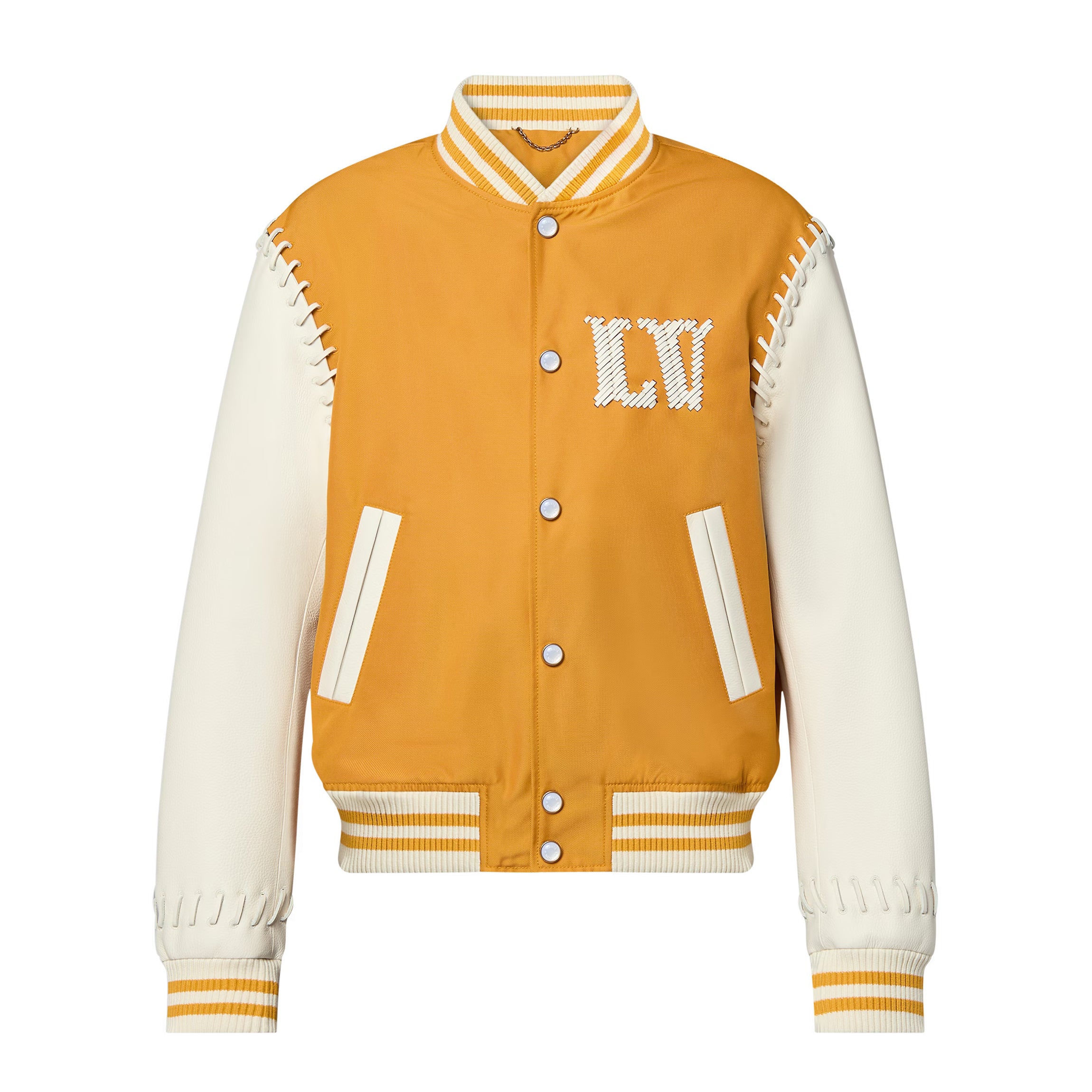 Louis Vuitton Men's Fall And Winter Color Clashing Design Letters Logo Single Breasted Long Sleeved Jacket #72957