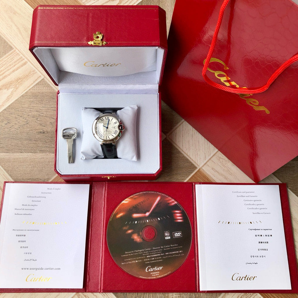 Cartier Ballon Bleu De Cartier Blue Balloon Automatic Mechanical Movement Water Resistant 42mm Watch #98217