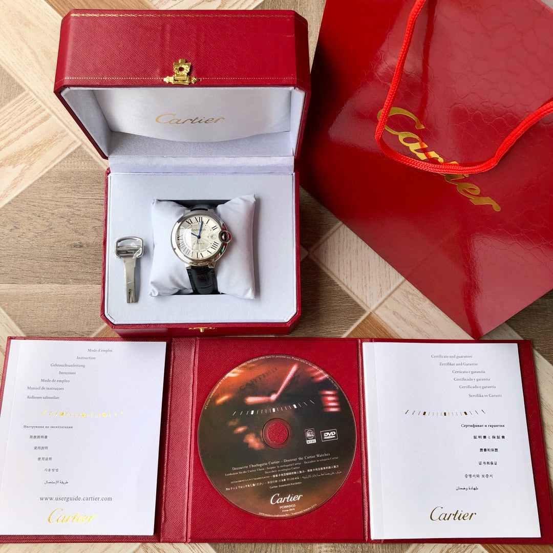 Cartier Ballon Bleu De Cartier Blue Balloon Automatic Mechanical Movement Water Resistant 42mm Watch #98217