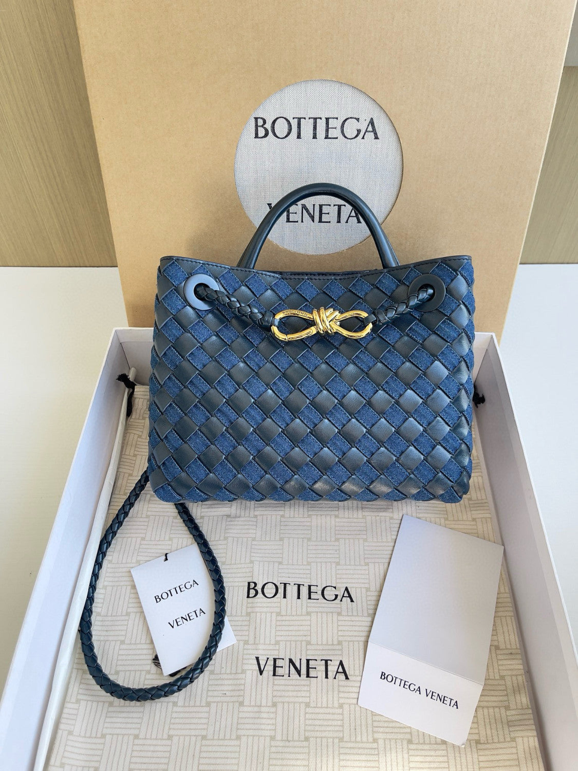 Bottega Veneta Women's Fashion Classic Color Blocked Shoulder Bag Crossbody Tote Bag Bags 796392V48V24153 #79512