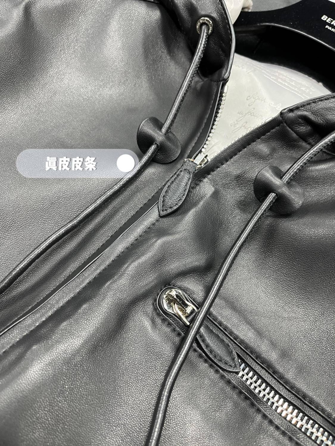 Berluti Men's Autumn And Winter Fashion Solid Color Sheepskin Zipper Long Sleeve Casual Alternative Hooded Leather Jacket Ngvp #9183