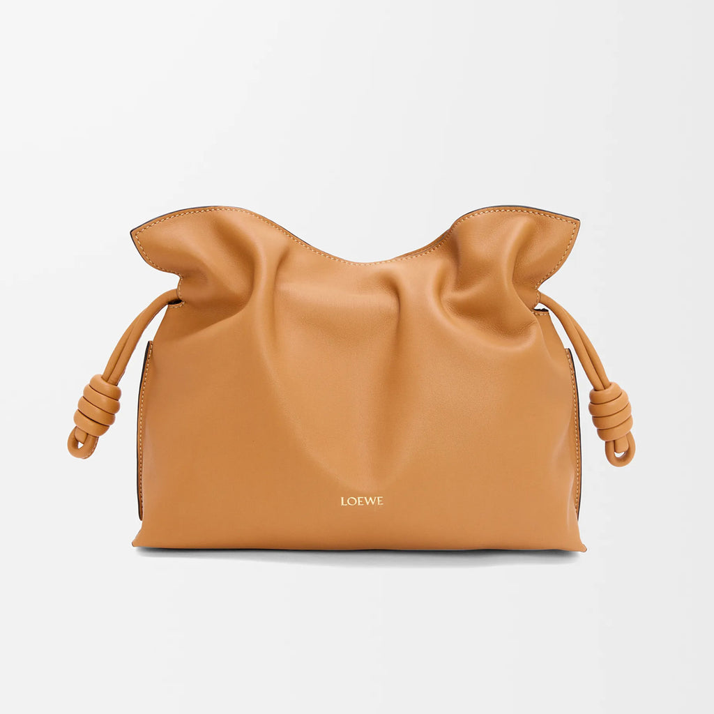 Loewe Women's Medium Nappa Calfskin Leather Flamenco Clutch Solid Color Shoulder Crossbody Bag Magnetic Clasp Closure Bag Bags 0010966075 #81348